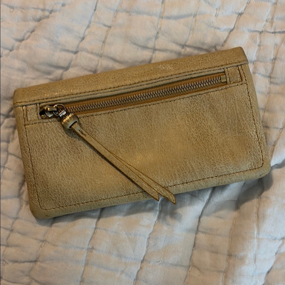 Elegant Tan Leather Women's Clutch